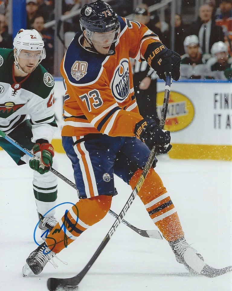 Valentin Zykov Signed 8x10 Photo Edmonton Oilers Autographed COA - Image 1 of 1