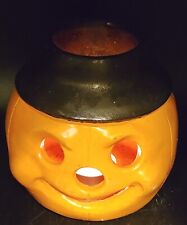 Waccamaw Pottery Jack-o-lantern Little Dumpling Candle Holder 5.25" Vintage...