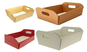 Hamper Basket Tray Gift Box Various Sizes & Colours Valentine Gift Hamper - Picture 1 of 11