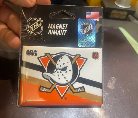 Anaheim Ducks RETRO THROWBACK Metal Magnet Circa 1993,    2x3  NHL 🧲 Cover