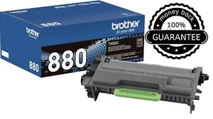 Brother TN880 Black Toner Cartridge Genuine OEM, Super High Yield (Open Box), - Picture 1 of 6