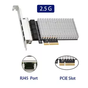 2.5G Gigabit PCI-E Network Card Ethernet RJ-45 LAN Adapter Lan Card for Desktop - Picture 1 of 6