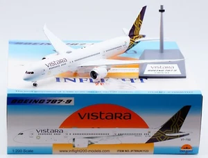 VUELO 1:200 Vistara Airlines Boeing B787-9 avión diecast modelo VT-TSQ - Imagen 1 de 17