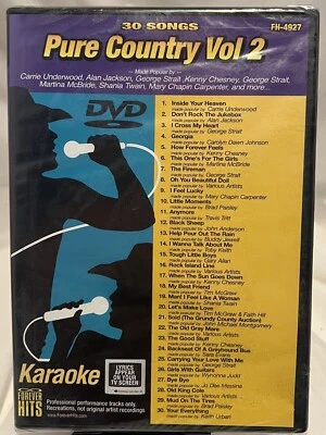 Pure Country Vol. 2 [DVD Karaoke, 887118492718] 30 Songs - Image 1 of 4