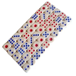 Würfel Standard Knobelwürfel Spielewürfel Zahlen 1-6 Kniffel Spielwürfel 50x - Bild 1 von 2