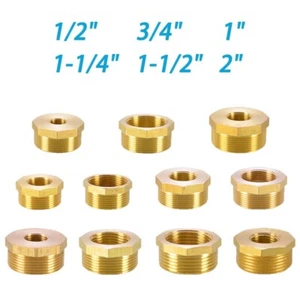 Male to Female Brass Hose Fitting 1/2" 3/4" 1" 11/4" 11/2"2" BSP Coupler Adapter - Picture 1 of 16