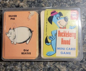 Vintage Mini Card Games Huckleberry Hound + Piggy Bank Cards - Picture 1 of 2