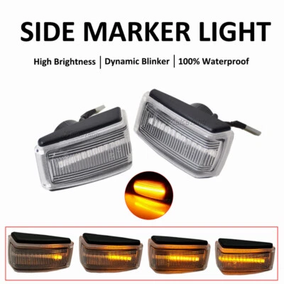For Volvo 960 940 S90 S70 S40 C70 V40 V70 V90 LED Dynamic Side Marker Light - Image 1 of 4