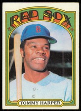 1972 TOPPS TOMMY HARPER BOSTON RED SOX #455 VG+ - SMALL WRINKLE