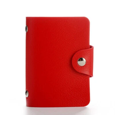 24 Cards Pu Leather Credit ID Business Card Holder Pocket Wallet Purse Box Hot** - Image 1 of 4