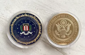 Moneta sfida del Dipartimento di Giustizia degli Stati Uniti Federal Bureau of Investigation (FBI) - Foto 1 di 1