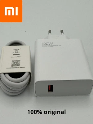 Chargeur XIAOMI 120W d'origine 100%  + Cable USB-Type-C - Imagen 1 de 4