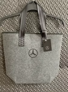 ORIGINAL Mercedes Benz Shopping Bag Grey Polyester Logo B66952989 NEW WITH TAGS! - Picture 1 of 6