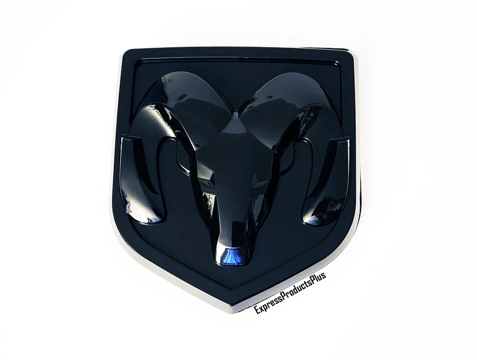 Ram 1500 2500 2500 2011-18 puerta trasera emblema negro brillante Foto 1 de 1