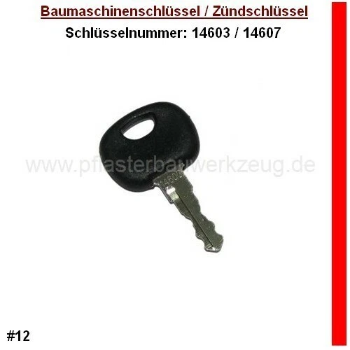 1 x SCHLÜSSEL 14603 - UNIVERSAL SCHLÜSSEL ZÜNDSCHLÜSSEL 603 FENDT - STAPLER - Bild 1 von 1