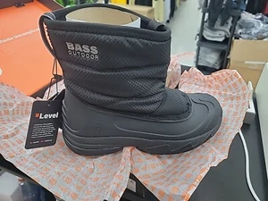 BASS OUTDOOR Womens Black Waterproof Field Round Toe Winter 6 M - Picture 1 of 7