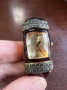 Vernier 1855 Cuff Bracelet Quartz Analog Women's Watch Untested - Picture 1 of 6