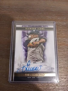 Topps Diamond Icons 2019 Luis Severino SSP Autogrammkarte - Bild 1 von 3