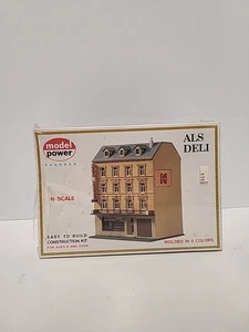 MODEL POWER NO. 1538 N SCALE AL'S DELI BUILDING KIT - NEW IN BOX - Picture 1 of 3