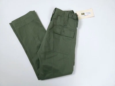 Olive Green Army Fatigue Pants Worn For Broadway Miss Saigon 26x27 - Image 1 of 4