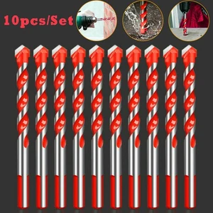 10pcs 6mm Multifunction Drill Bits Ceramic Wall Glass Punching Hole Working - Picture 1 of 23