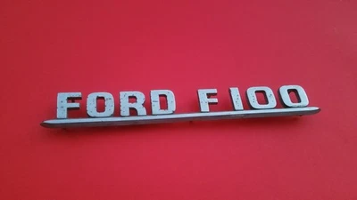 1953 1954 53 54 Ford F-100 F100 guardabarros lateral emblema insignia símbolo logotipo OEM C31 Foto 1 de 3