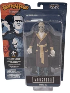 Figura de acción BendyFigs Universal Monsters: Invisible Man con soporte nueva sellada - Imagen 1 de 6
