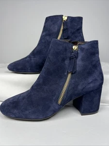 Cole Haan Women’s Saylor Grand Bootie II Marine Blue Size 5B W08841 Suede - Picture 1 of 9