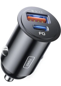INIU Caricabatteria da Auto, Accendisigari Caricatore USB Totale 60W [USB C - Foto 1 di 5