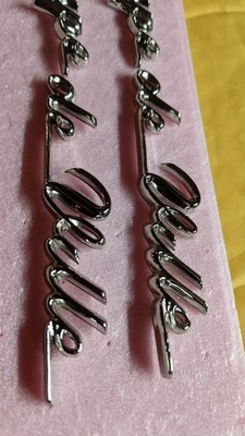 Cadillac 1959 1960 cuarto panel scripts repro cromo nuevo Foto 1 de 4