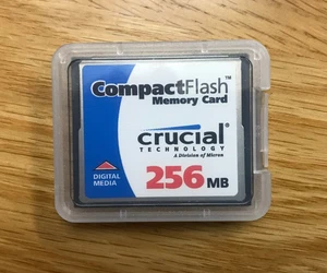 Crucial Compact Flash 256MB CF Type-I Memory Card for Digital Cameras - Picture 1 of 4