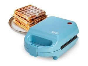 Tasty Mini Nonstick Waffle Maker Blue - Picture 1 of 7