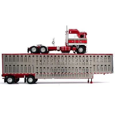 DCP 1/64 Kenworth K100 COE Truck Wilson Silverstar Livestock Trailer 60-2122 - Image 1 of 3