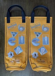 VEUVE CLICQUOT ISOLIERTE DOPPELGRIFF CHAMPAGNER WEIN TRAGETASCHEN 2 STÜCK - Bild 1 von 8