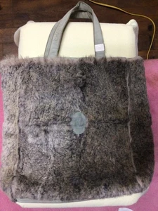 CHANEL Fur Tote Bag Auth Brown Women Italy used - Picture 1 of 8