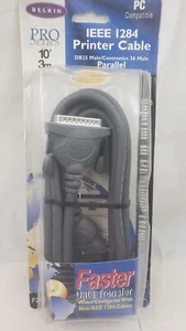Belkin 1284 IEEE 10' Ten Foot Printer Cable F2A046-10 Pro Series - Picture 1 of 2