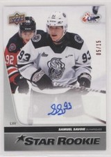 2021-22 Upper Deck CHL Samuel Savoie Auto Autograph 05/15 Achievement #428