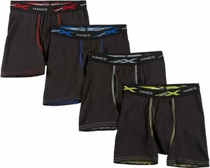 Hanes 271981 Kids Boys X Temp 4 Pack Boxer Briefs Underwear Size Small - Picture 1 of 2