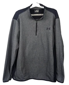 Under Armour Men's Loose Fleece Jacket 1/4 Zip Gray Size 2XL - Picture 1 of 10