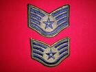 Pair Of USAF STAFF SERGEANT Small Subdued Chevrons