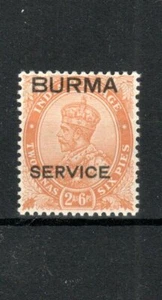Burma 1937 Officiel 2a.6p Inde Burma Service Opt Sg O6 MH - Imagen 1 de 1
