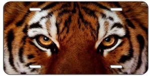 CUSTOM LICENSE PLATE TIGER EYES AUTO TAG - Foto 1 di 1