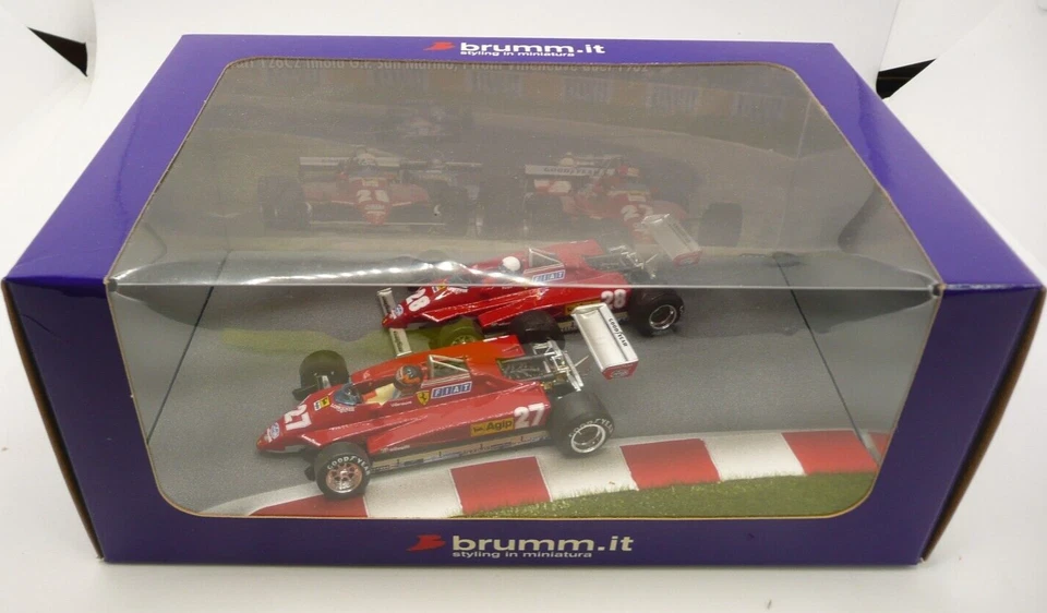 BRUMM - FERRARI  126C2 TURBO - 20th ANNIVERSARY VILLENEUVE-PIRONI DUEL 1:43 - Image 1 of 1