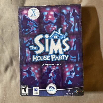 The Sims: House Party Expansion Pack (MAC, 2002) BRAND NEW - FACTORY SEALED - Image 1 of 2