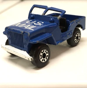 Matchbox Superfast No. II Sleet-N-Snow US Mail Jeep 1976 Blue Made in England - Picture 1 of 8