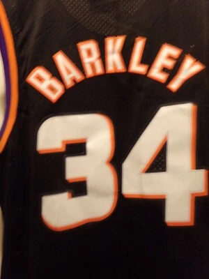 "SIR CHARLES BARKLEY" Phx Suns Replica "THROWBACK #34" Black Jersey NWT(L) $149 - Image 1 of 4