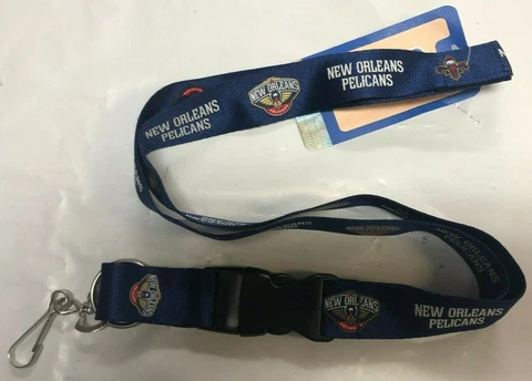 New Orleans Pelicans Lanyard 2-Sided Breakaway Clip Keychain NWT Cover
