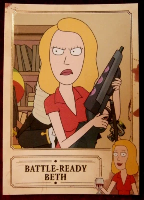 RICK AND MORTY - Season 2 - Card BKB02 - Battle-Ready Beth - Cryptozoic 2019 - Image 1 of 2
