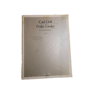 Carl Orff Fruhe Lieder Music book voice and piano. Schott 1982  English/German - Picture 1 of 8