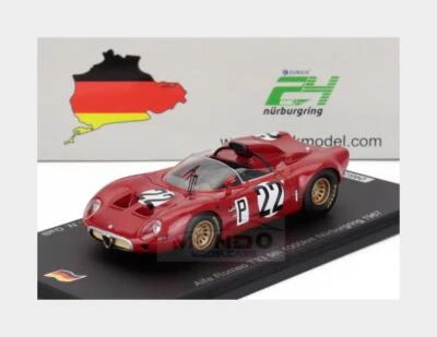 1:43 SPARK Alfa Romeo T33 #22 1000Km Nurburgring 1967 Zeccoli De Adamich SG816 - Immagine 1 di 2